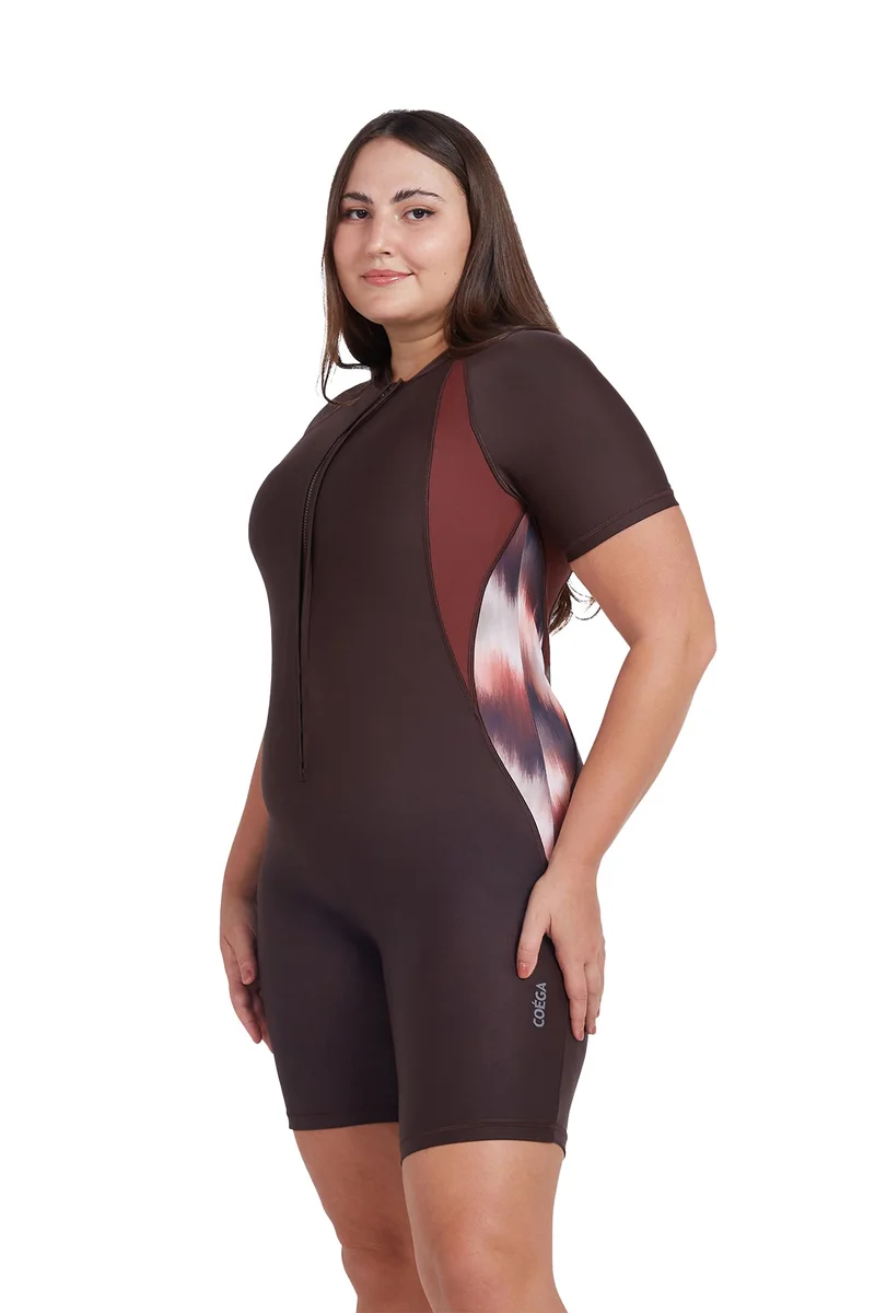 COEGA SUNWEAR  COEGA  Ladies Ladies Slim-kini Short - Chocolate Tie Dye for Women | Best Price UAE